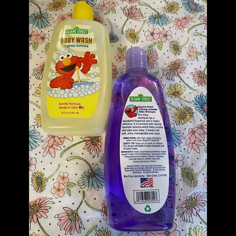 🛍Sasame Street Baby Wash & Baby Shampoo lightly Scented Calming Lavender Scent